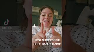 First Successful Solo Ostomy Bag Change ostomy ehlersdanlos surgeryrecovery [upl. by Napra511]