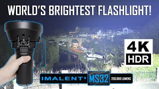 Worlds BRIGHTEST Flashlight  IMALENT MS32  200000 lumens [upl. by Pengelly]