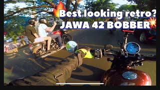 JAWA 42 Bobber Detailed Review in Malayalam  First Ride in Kerala  The Best Looking Motorcycle [upl. by Onin]