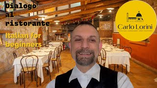 Dialogo al ristorante  Italian for beginners [upl. by Nylidnam377]