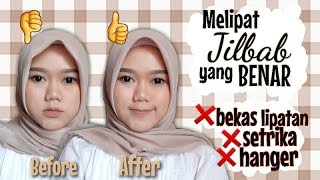 Cara Melipat Hijab Segi Empat  Lebih Rapi dan Tegak [upl. by Iahs]