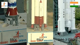 ISROs SSLV vs PSLV vs LVM3 GSLV Liftoff Comparison  Indias Space Launch Vehicles Liftoff [upl. by Baumbaugh]