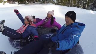 Snow Tubing on Cypress Mountain  Vancouver Canada [upl. by Anekahs]