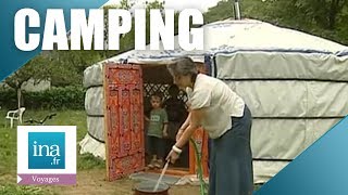 La yourte vatelle remplacer le camping   Archive INA [upl. by Htiekal]