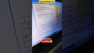 Typing Master Pro  Typing Speed 41 WPM 😓 English Typing Test Day43 typing ARP0101 [upl. by Nitas552]