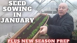 Seed Sowing In January 2023 Gardening Allotment UK Grow Vegetables At Home [upl. by Aubrie]