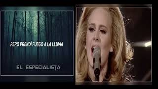 Adele  Set fire to the rain  Prender fuego a la lluvia Traducida al Español Letra amp Video [upl. by Anastasia994]