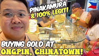 Lets buy Gold Jewelry at Ongpin Chinatown 🇵🇭  JM BANQUICIO [upl. by Burrus52]