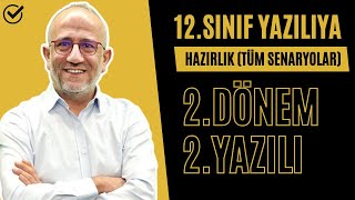 12 Sınıf 2Dönem 2Yazılı  Limit Türev İntegral [upl. by Nodlew]