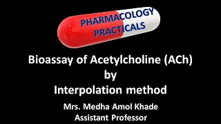 Bioassay of Acetylcholine ACh by Interpolation method [upl. by Idolla]