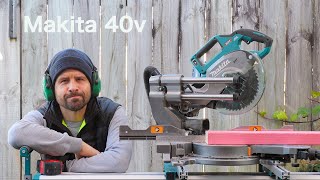 Why I Use This Mitre Saw Everyday Makita 40v [upl. by Akierdna]