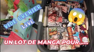 Vide Grenier Live  un lot de manga pour  😱😁😱 [upl. by Atinele]