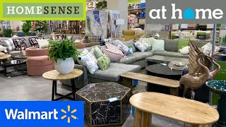 AT HOME HOME SENSE WALMART FURNITURE SOFAS CHAIRS TABLES SHOP WITH ME SHOPPING STORE WALK THROUGH [upl. by Sleinad]