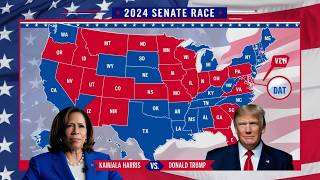 2024 US Senate Map Predictions Based on the Latest Polls Data [upl. by Ramses]