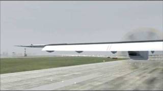 FS2004 ATR 72500 ILS landing RWY32  Pittsburgh Intl Airport KPIT [upl. by Atolrac]