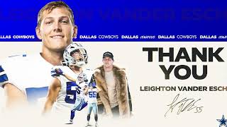 Thank You Leighton Vander Esch  Dallas Cowboys 2024 [upl. by Idnis]