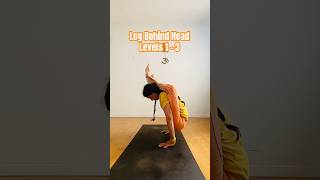 Legs Behind Head FLEXIBILITY TEST 🧘‍♀️ Can You Do It 🧘 Levels 1  3 Yoga Challenge [upl. by Ellenuahs]