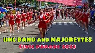 UNC BAND and MAJORETTES  Civic Parade 2023 [upl. by Myers618]