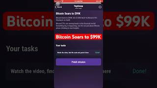 Bitcoin Soars to 99K  Tapswap code  tapswap code Bitcoin Soars to 99K tapswapcode crypto [upl. by Titos939]