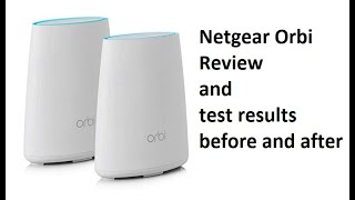 Netgear Orbi rbk40 review and speed test results before and after [upl. by Assiralk]