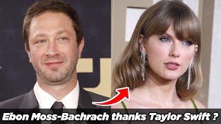 The Bear star Ebon MossBachrachthanks Taylor Swift during Critics Choice acceptance speech [upl. by Nirak]