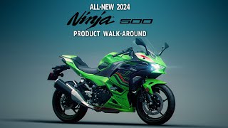 The AllNew 2024 Kawasaki Ninja 500  Product WalkAround [upl. by Lianne]