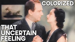 That Uncertain Feeling  COLORIZED  Classic Movie  Merle Oberon [upl. by Gnav]