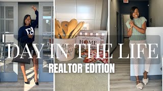 DAY IN THE LIFE OF A REAL ESTATE AGENT  CONTENT DAY  Life of Realtor [upl. by Mezoff]