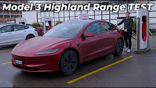 Tesla Model 3 Highland LR Real Life Range Test [upl. by Iraam68]