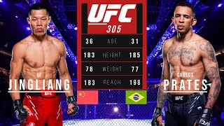 LI JINGLIANG vs CARLOS PRATES FULL FIGHT UFC 305 [upl. by Nonahs]