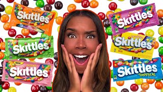 SKITTLES PICKS MY MAKEUP 😱🌈 [upl. by Ocsicnarf113]