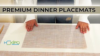 HOKIPO PVC Dining Table Placemats  Dinner Table Mats AR605 [upl. by Boonie]