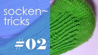 Stricken mit eliZZZa  Sockentricks  Leitereffekt vermeiden [upl. by Airemaj]