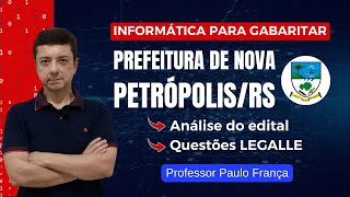 Informática para o concurso da Prefeitura de Nova PetrópolisRS  Professor Paulo França [upl. by Atinhoj921]