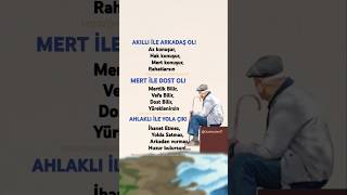 Akıllı ile arkadaş ol güzelsözler [upl. by Nairrad]