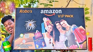 Amazon VIP Cracker Gift Box Unboxing💥 Sivakasi Crackers 2024🧨 75 Items [upl. by Eillo540]