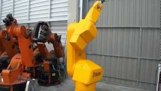 Staubli RX170 HP industrial robot with CS8 controller [upl. by Rehpretsirhc]