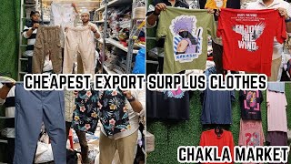 Cheapest Original Export surplus Wholesaler In Chakla Branded Clothes In Mumbai  Export Surplus [upl. by Inat]