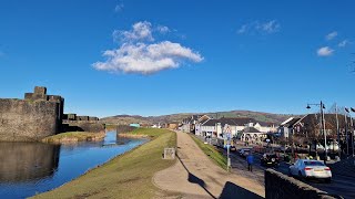 Caerphilly Town Walking Tour  Castle amp Town Centre Walking Tour 4K Video  South Wales UK 🇬🇧 [upl. by Eenel]