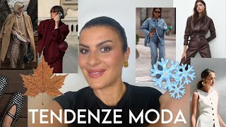 TENDENZE MODA AUTUNNO INVERNO 202425 [upl. by Aihtekal]