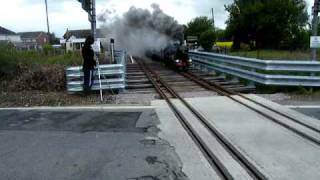 RHDR Romney Hythe and Dymchurch Railway lineside No8 Hurricane on a NON Stop through Dymchurch [upl. by Yazbak]