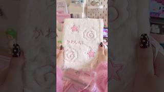 cute binders 🍥🎀 asmr unboxing cute pink shorts kpop [upl. by Acirat]