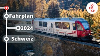 Wie geht es weiter mit dem GotthardBasistunnel  Das bringt der Fahrplan 2024 für die Schweiz [upl. by Jaddo]