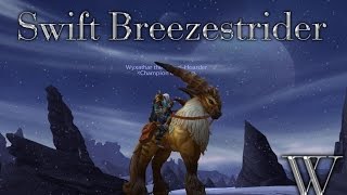 WoW Pathrunner  Rare Swift Breezestrider Mount Warlords of Draenor [upl. by Ileak]