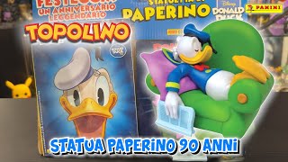 STATUA PAPERINO SPECIALE 90 ANNI 🤩 GADGET TOPOLINO  Edicola [upl. by Kalila454]