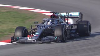 Mercedes W11 F1 2020 CarV6 Sound in Action at Barcelona Pre Season Testing [upl. by Eastman144]