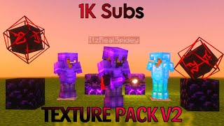 1K Subs Texture Pack V2 FPS 500  ItzRealSpidey [upl. by Ilahsiav685]