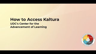 How to Access Kaltura [upl. by Ehcar]