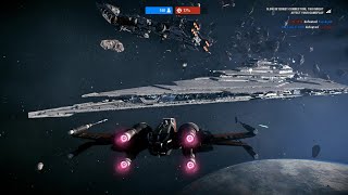 Starfighter Assault Gameplay Unknown Regions Star Wars Battlefront 2 [upl. by Ilime139]