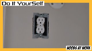 DIY Adding a New Receptacle Outlet with Existing Light Switch Step by Step ft Bob  Do It YourSelf [upl. by Innes]